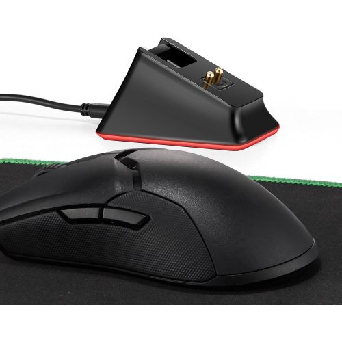  Soarking Charging Dock for Razer Wireless Mouse DeathAdder V2 Pro,Naga Pro,Viper Ultimate,and Basilisk Ultimate with 6.6 Feet Cable