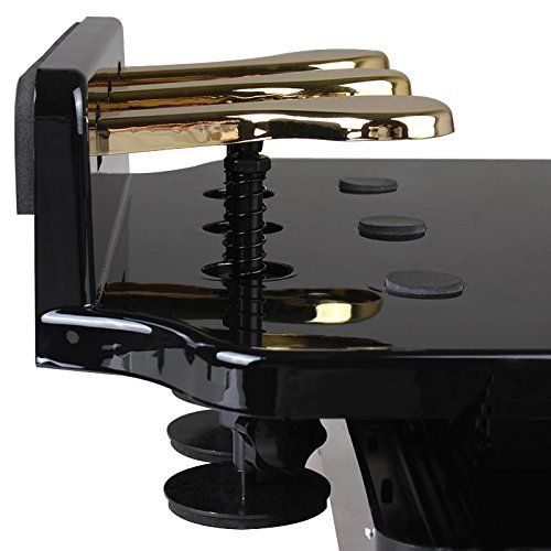  Soarun Adjustable Piano Pedal Extender Bench (Black)