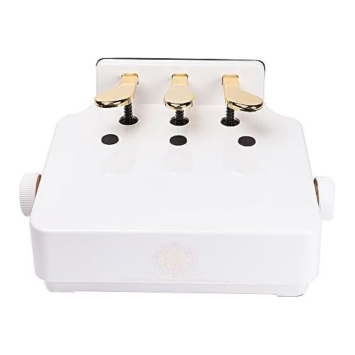  Soarun Adjustable Piano Pedal Extender Bench for Kids (White)