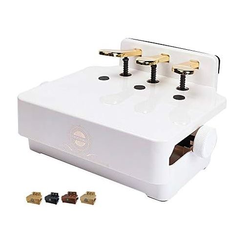  Soarun Adjustable Piano Pedal Extender Bench for Kids (White)