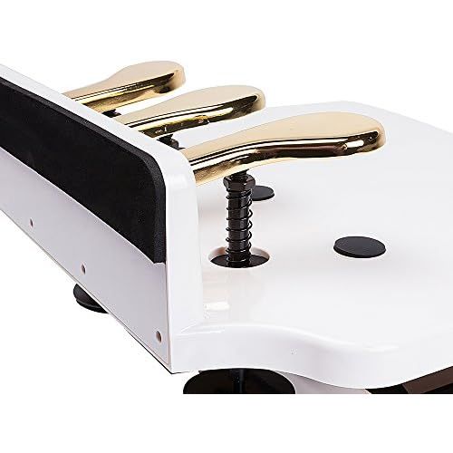  Soarun Adjustable Piano Pedal Extender Bench for Kids (White)