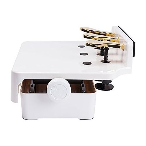  Soarun Adjustable Piano Pedal Extender Bench for Kids (White)