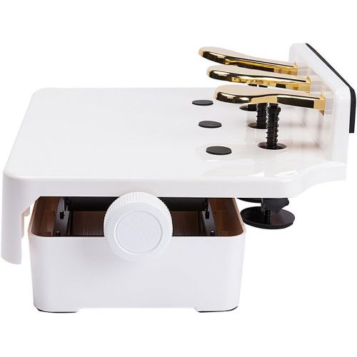  Soarun Adjustable Piano Pedal Extender Bench for Kids (White)