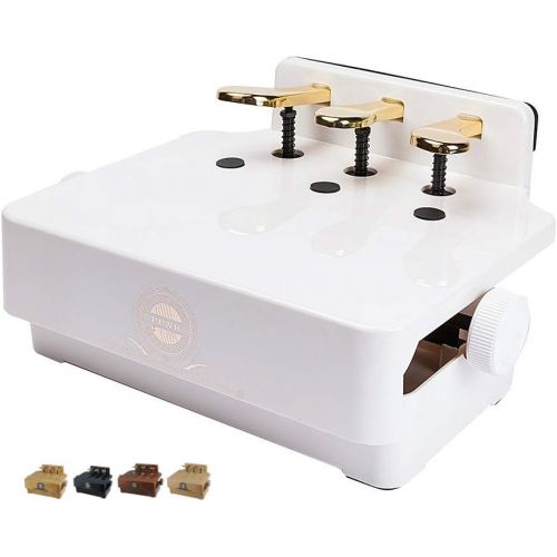  Soarun Adjustable Piano Pedal Extender Bench for Kids (White)