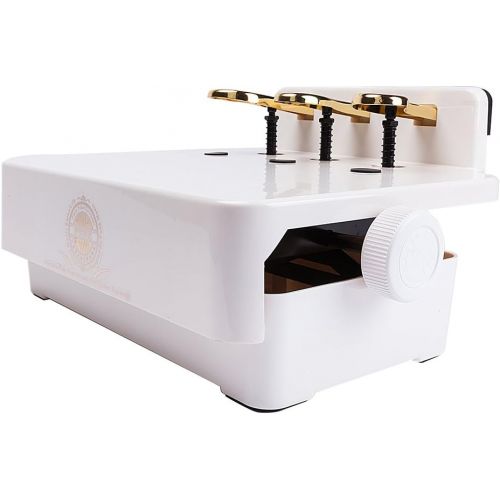  Soarun Adjustable Piano Pedal Extender Bench for Kids (White)