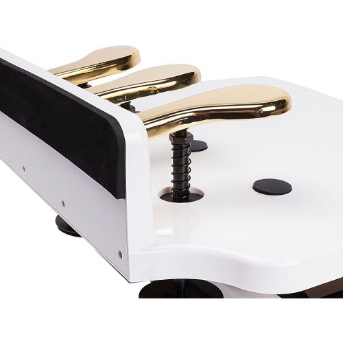  Soarun Adjustable Piano Pedal Extender Bench for Kids (White)