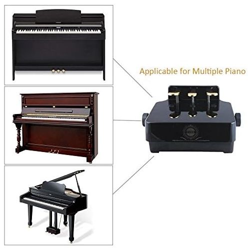  Soarun Adjustable Piano Pedal Extender Bench (Rose Wood)