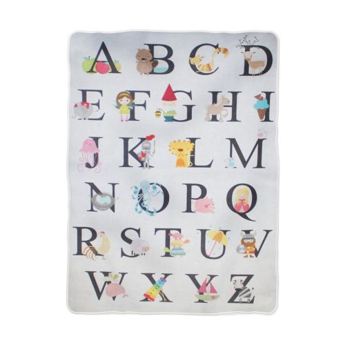  Sobilar ABC Alphabet Blanket Swaddle Receiving Blanket Baptism Gift