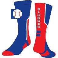 SocksRock Baseball Logo Athletic Crew Slugger Sports Socks