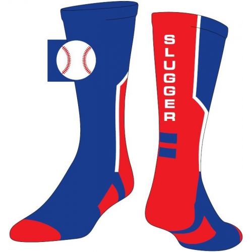  SocksRock Baseball Logo Athletic Crew Slugger Sports Socks