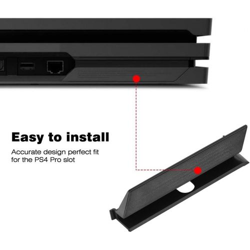  Socobeta Hard Drive Cover for PS4 Black Plastic HDD Hard Drive Slot Cover Door Flap for PS4 Pro Console