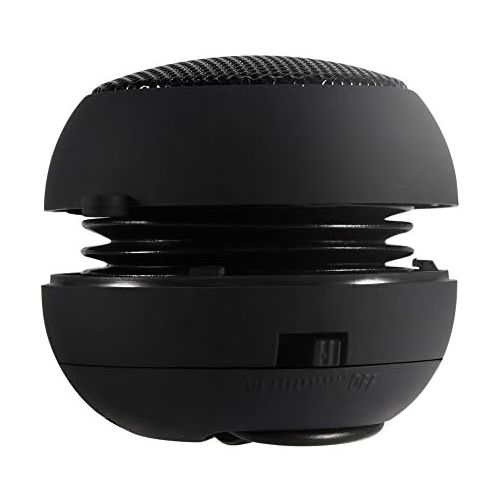 [아마존베스트]Socobeta Mini Portable Speaker Loud Travel Built-in Battery with USB Charging Cable 3.5 mm for Mobile Phone MP3 PC (Black)
