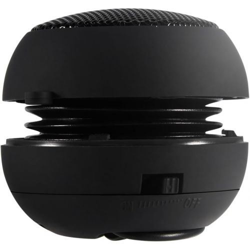  [아마존베스트]Socobeta Mini Portable Speaker Loud Travel Built-in Battery with USB Charging Cable 3.5 mm for Mobile Phone MP3 PC (Black)