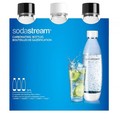 소다스트림 [아마존 핫딜]  [아마존핫딜]SodaStream 3Flaschen fuer Wassersprudler Wasser, 1Liter, Typ Fuse, kompatibel mit Modellen Trinkwassersprudler Source, Play, Power, Spirit