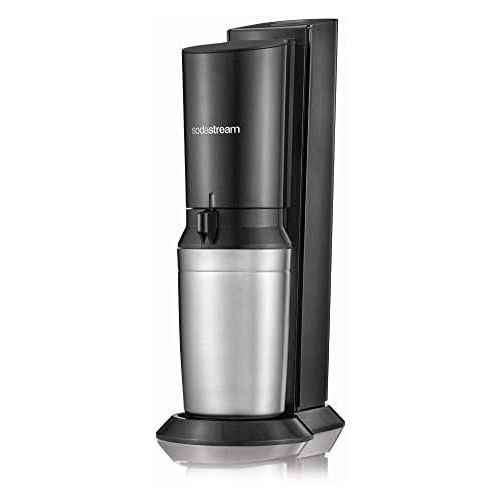 소다스트림 Visit the sodastream Store SodaStream Crystal 2.0 soda maker set promopack with CO2 cylinder, 2x glass carafes, 2x drinking glasses, titanium