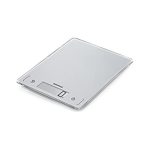  Soehnle Page Comfort 300 slim Digitale Kuechenwaage, Gewicht bis zu 10 kg (1-g-genau), rechteckige Haushaltswaage mit Sensor-Touch, elektronische Waage inkl. Batterien, ultraflaches