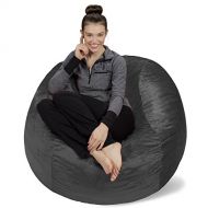 Sofa Sack - Bean Bags Sofa Sack - Plush, Ultra Soft Bean Bag Chair - Memory Foam Bean Bag Chair with Microsuede Cover - Stuffed Foam Filled Furniture and Accessories For Dorm Room - Charcoal 4