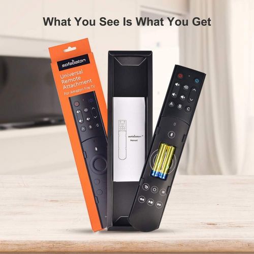  [아마존 핫딜]  [아마존핫딜]SofaBaton F2 Universal Remote Attachment for Amazon Fire TV Streaming Player with Power Volume and Mute Buttons (New Model, Alexa Voice Remote Not Included)