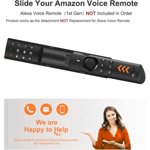  [아마존 핫딜]  [아마존핫딜]SofaBaton F2 Universal Remote Attachment for Amazon Fire TV Streaming Player with Power Volume and Mute Buttons (New Model, Alexa Voice Remote Not Included)