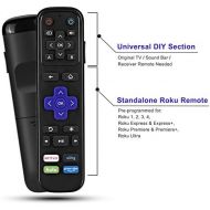 [아마존베스트]SofaBaton Universal IR Remote Replacement for Roku Streaming Player with 13 Extra Learning Buttons to Control TV Soundbar Receiver All in One (for Roku 1 2 3 4 Premier+ Express+ Ultra,NOT fo