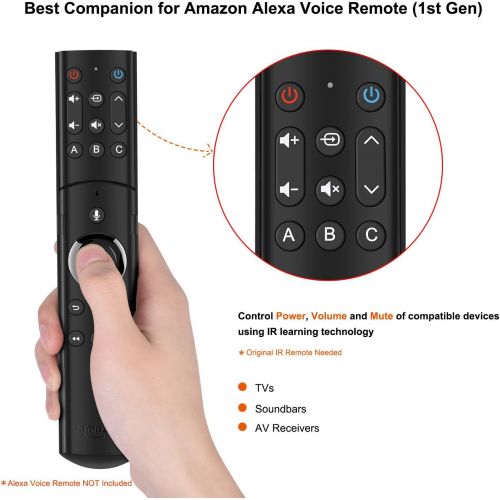  [아마존베스트]SofaBaton Remotes SofaBaton F2 Universal Remote Attachment for Amazon Fire TV Streaming Player with Power Volume and Mute Buttons (Updated 2019 Version, Alexa Voice Remote Not Included)