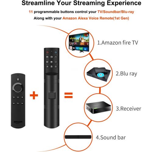  [아마존베스트]SofaBaton Remotes SofaBaton F2 Universal Remote Attachment for Amazon Fire TV Streaming Player with Power Volume and Mute Buttons (Updated 2019 Version, Alexa Voice Remote Not Included)