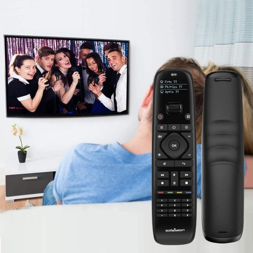  SofaBaton U1 Universal Remote Control with Smart APP, Harmony Remote with OLED Display and Macro Button, All in One Remote Support up to 15 Bluetooth & IR Devices, TVS/DVD/Media Pl