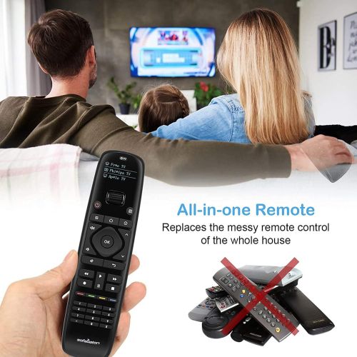  SofaBaton U1 Universal Remote with Smart APP & OLED Display & Macro Button, Harmony Remote Replace up to 15 Entertainment Devices, Compatible Over 6000 Brands TVs/DVD/STB/Projector