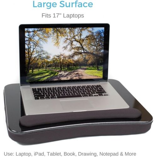  [아마존베스트]Sofia + Sam All Purpose Lap Desk Bed Table with Memory Foam - Work from Home - Laptop Lap Tray Desk - Travel Portable Desk - Great for Reading Writing Coloring on Bed Couch - Wrist