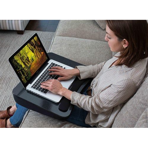  [아마존베스트]Sofia + Sam All Purpose Lap Desk Bed Table with Memory Foam - Work from Home - Laptop Lap Tray Desk - Travel Portable Desk - Great for Reading Writing Coloring on Bed Couch - Wrist