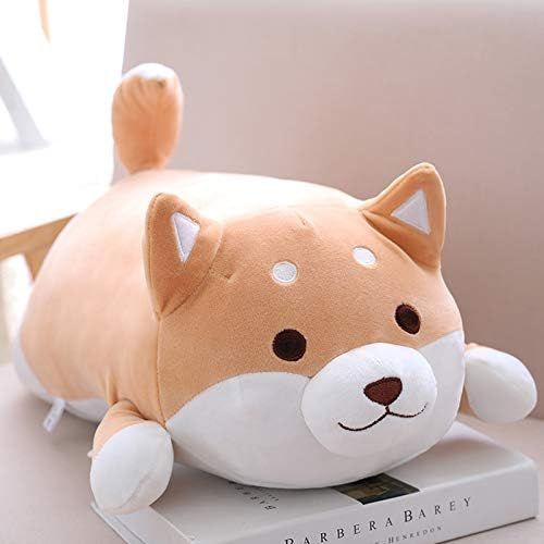  [아마존베스트]Sofipal Shiba Inu Dog Plush Pillow, Cute Soft Corgi Stuffed Animals Doll Toys Gifts for Valentine, Christmas, Birthday, Bed, Sofa Chair (Brown Round Eye, 13.5in)