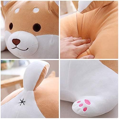  [아마존베스트]Sofipal Shiba Inu Dog Plush Pillow, Cute Soft Corgi Stuffed Animals Doll Toys Gifts for Valentine, Christmas, Birthday, Bed, Sofa Chair (Brown Round Eye, 13.5in)