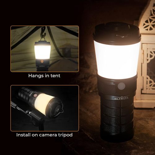  [아마존베스트]sofirn BLF LT1 Lantern, LED Rechargeable Camping Lantern, 8X Samsung LH351D LEDs Powered by 4X 18650 Batteries for Camping, Hiking, Fishing, Cellar/Basement
