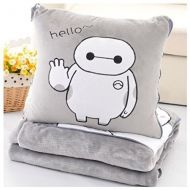 Soft gray big hero 6 Baymax throw pillow & blanket 2 in 1 by SWH