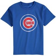 Soft as a Grape Chicago Cubs Youth Distressed Team Logo T-Shirt - Royal Blue