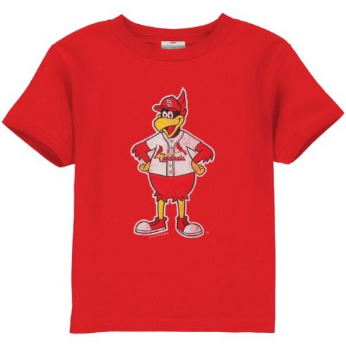 Soft as a Grape St. Louis Cardinals Toddler Red Distressed Mascot T-shirt