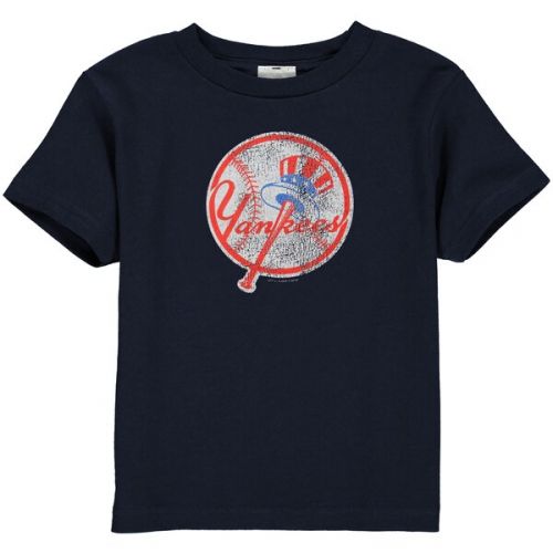  Soft as a Grape New York Yankees Toddler Navy Blue Team Logo T-shirt