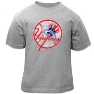 Soft as a Grape New York Yankees Toddler Ash Distressed Logo T-shirt