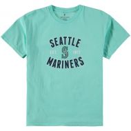 Youth Seattle Mariners Soft as a Grape Aqua Cotton Crew Neck T-Shirt