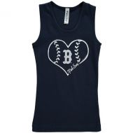 Girls Youth Boston Red Sox Soft as a Grape Navy Cotton Tank Top
