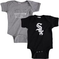 Newborn & Infant Chicago White Sox Soft as a Grape BlackGray 2-Piece Body Suit