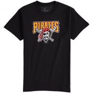 Soft as a Grape Pittsburgh Pirates Youth Distressed Logo T-Shirt - Black