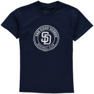 Soft as a Grape San Diego Padres Youth Distressed Logo T-Shirt - Navy Blue