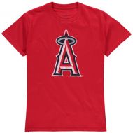 Soft as a Grape Los Angeles Angels Youth Distressed Logo T-Shirt - Red