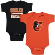 Newborn & Infant Baltimore Orioles Soft as a Grape BlackOrange 2-Piece Body Suit