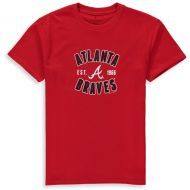 Youth Atlanta Braves Soft as a Grape Red Cotton Crew Neck T-Shirt
