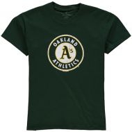 Soft as a Grape Oakland Athletics Youth Distressed Logo T-Shirt - Green