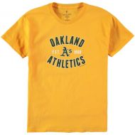 Youth Oakland Athletics Soft as a Grape Gold Cotton Crew Neck T-Shirt