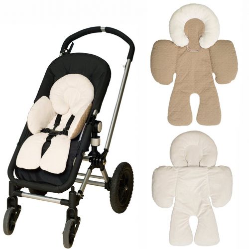  SoftWolf Two-Sided Infant Baby Stroller Car Seat Head and Neck Support Cushion (Khaki)