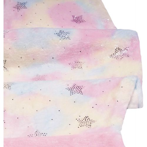  [아마존베스트]softan Mermaid Tail Blanket for Kids, Soft Flannel Wearable Blanket, Wonderful Dyeing Sleeping Blanket, Silvery Shining Stars, Best Gifts for Girls, Cute Pink Tail